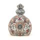 Czech Jeweled Decorative Pink Perfume Oil Bottle Holder