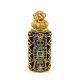 Czech Jeweled Decorative Blue Glass Perfume Oil Bottle Holder 