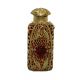 Czech Jeweled Decorative Red Floral Perfume Oil Bottle Holder 