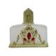 Czech Victorian Jeweled Decorative Crown Perfume Oil Holy Water Bottle Holder - 60ml