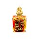 Czech Victorian Style Decorative Perfume/oil/holy Water Bottle Holder - Orange