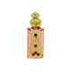 Czech Jeweled Decorative Light Pink Floral Perfume Oil Bottle Holder 
