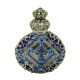 Jeweled Decorative Blue Cross Perfume Oil Bottle Holder 