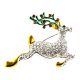 Christmas Pin - Crystal Rudolph the Red Nosed Reindeer Pin Brooch