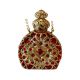 Golden Brown Czech Style Decorative Perfume Bottle Pendant Necklace 