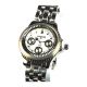 Men's Waterproof Quartz Chronograph Amphibian Wrist Watch White Dial Silver Tachymetre