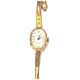 Beautiful Lady's Wind up Wrist Gold Tone Bangle Bracelet Watch 