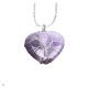Amethyst Heart Shaped Tree of Life Necklace