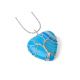 BLUE AGATE Heart Shaped Tree of Life Necklace