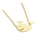 Brass Plated Whale Necklace