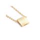 Square Brass Necklace