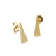 Triangle Earrings 20 KT Gold Plate over Brass