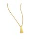 Triangle Necklace 20 KT Gold Plate over Brass