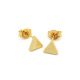 Inverted Triangle Brass Earrings