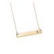 Gold Plated Brass Initial Bar Necklace
