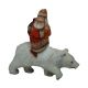 Amazing Hand Carved and Painted Wooden Santa - Arctic Express
