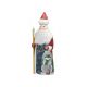 Beautiful Hand Carved and Painted Santa with detailed Snowman 