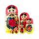 Russian Traditional Hand Painted Handmade Nesting Dolls Set of 7 pcs, 7