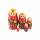 SMALL Red Berries Nesting Doll Set of 5 pcs, 4.2