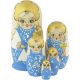 BABY BLUE Nesting Dolls Set of 5 Pcs Matryoshkas
