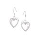 Crystal Double Heart Earrings