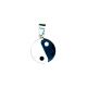 925 Sterling Silver Large Yin & Yang Pendant Necklace 18